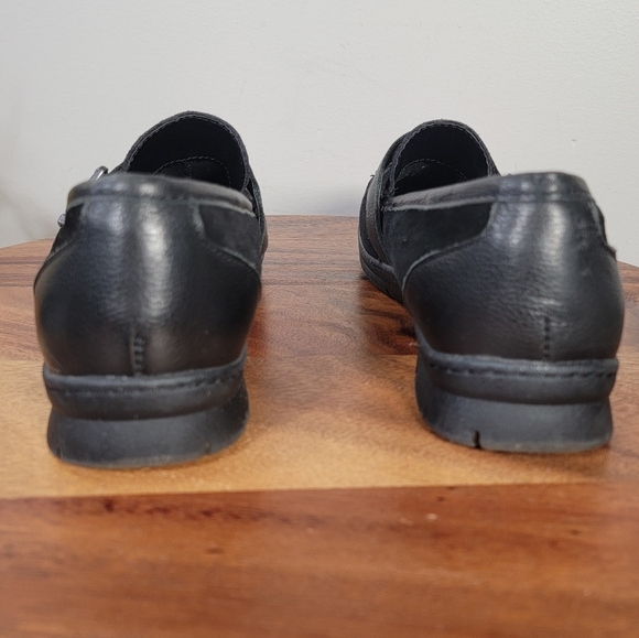 BOC Black Loafers Suede Leather Buckle Size 8.5 Comfy Casual Classic - Picture 6 of 17